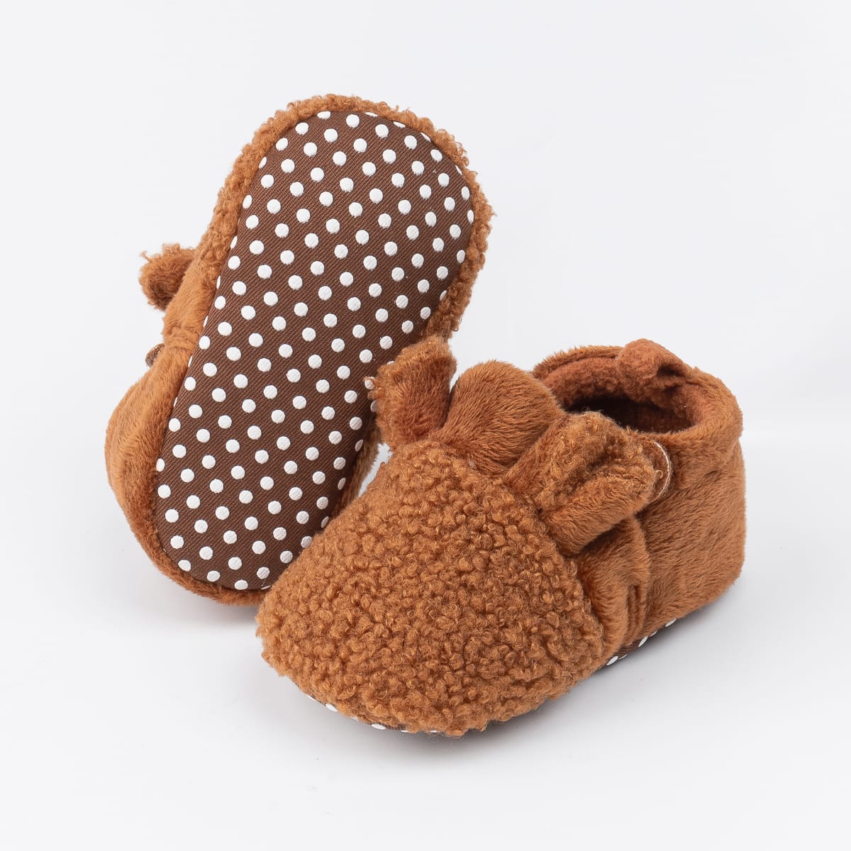 babyslofjes teddy beer bruin