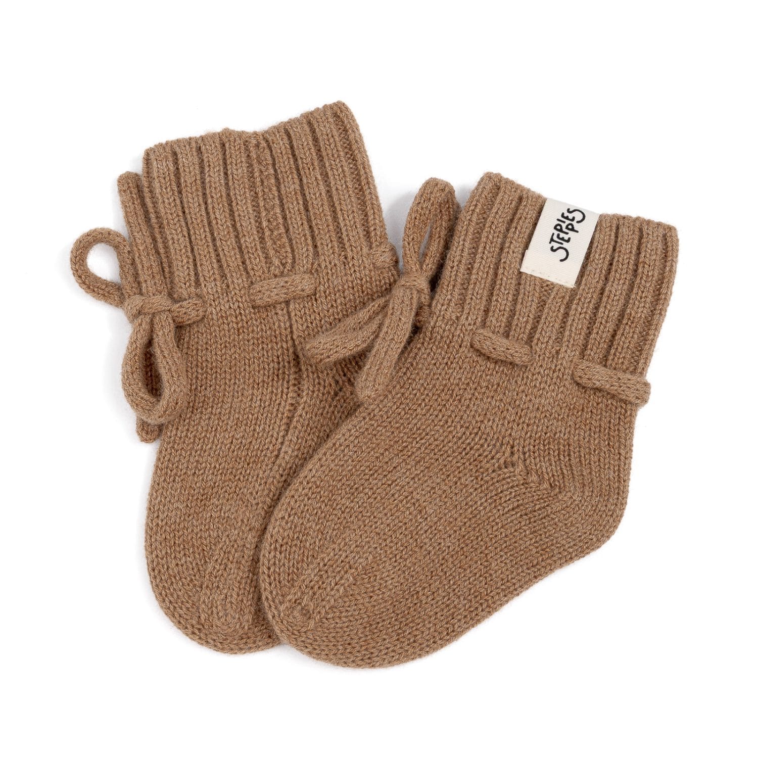 merino wol slofjes bruin