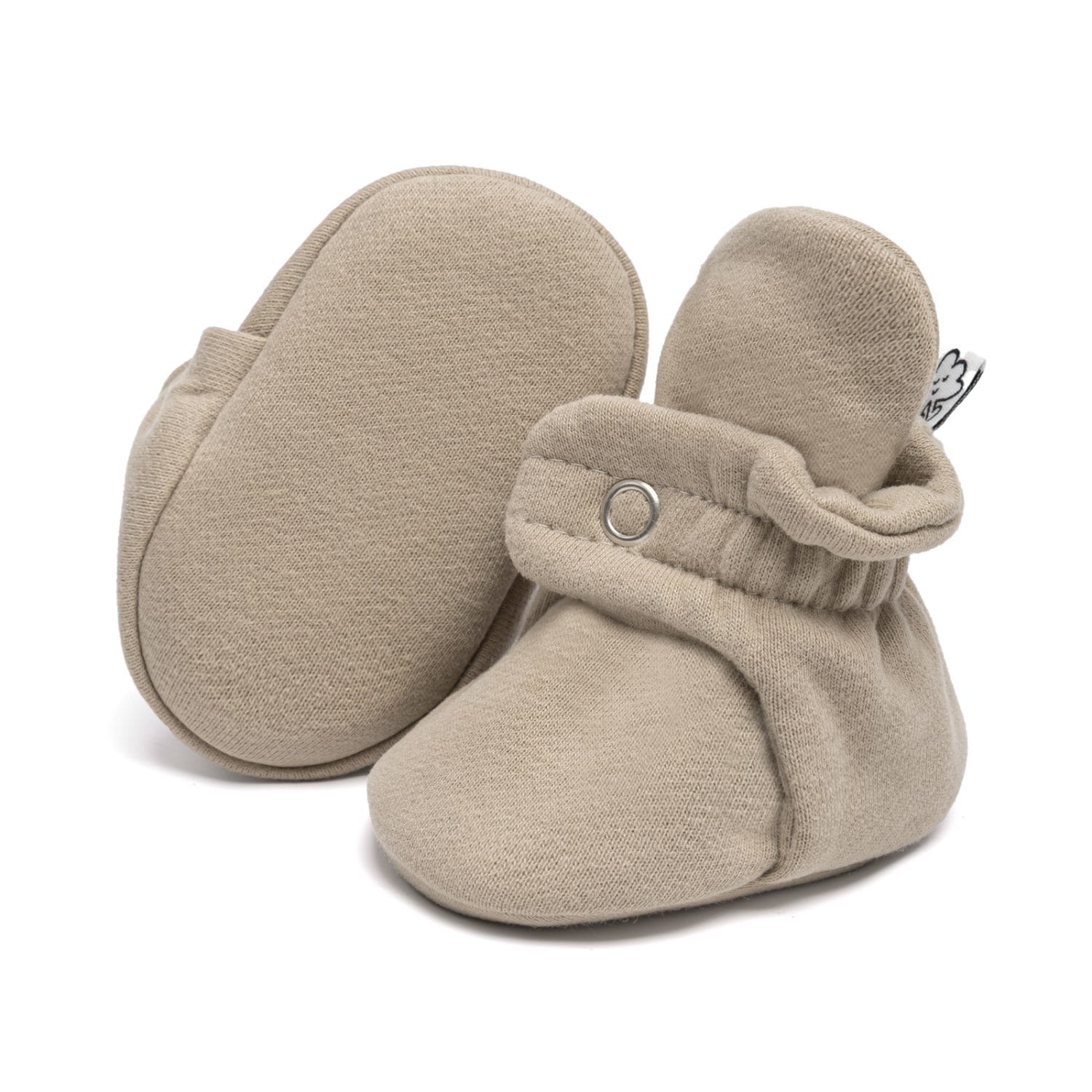 Babyslofjes katoen taupe
